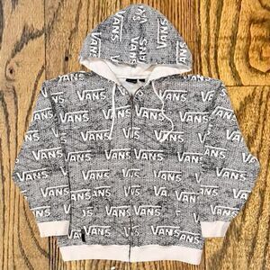 Y2K Vans Off the Wall Skateboarding Brick Wall Full Zip Hooded Jacket